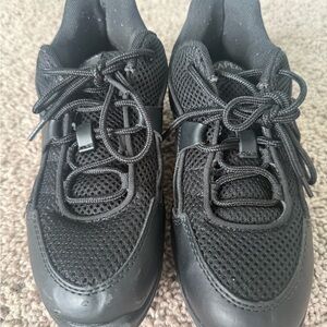 Capezio Black Mesh Lace-Up Hip Hop Dance Shoes